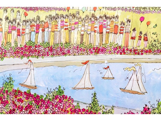 Susan Pear Meisel Exhibition Lithograph Poster, Art-77 Washington International Art Fair 