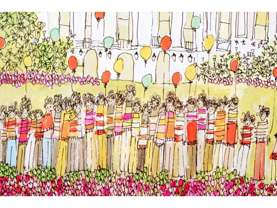 Susan Pear Meisel Exhibition Lithograph Poster, Art-77 Washington International Art Fair 