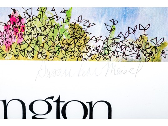 Susan Pear Meisel Exhibition Lithograph Poster, Art-77 Washington International Art Fair 