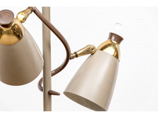 Vintage Three Light Floor Lamp - For Repair