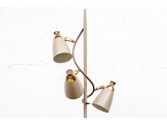 Vintage Three Light Floor Lamp - For Repair