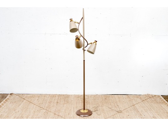 Vintage Three Light Floor Lamp - For Repair