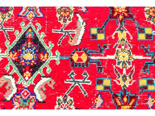 Hand Knotted Wool Room Size Carpet, 9'-5