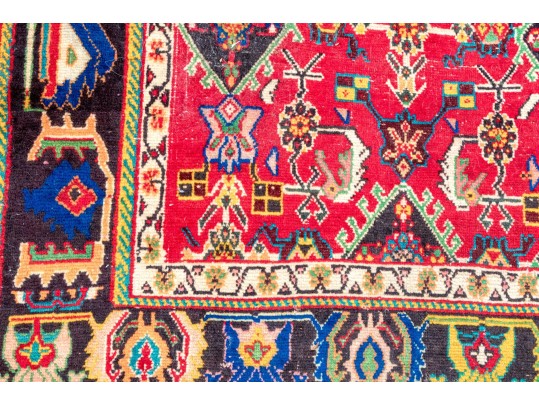 Hand Knotted Wool Room Size Carpet, 9'-5