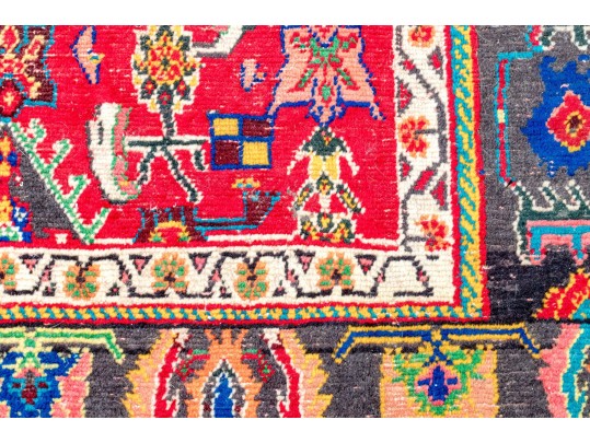 Hand Knotted Wool Room Size Carpet, 9'-5