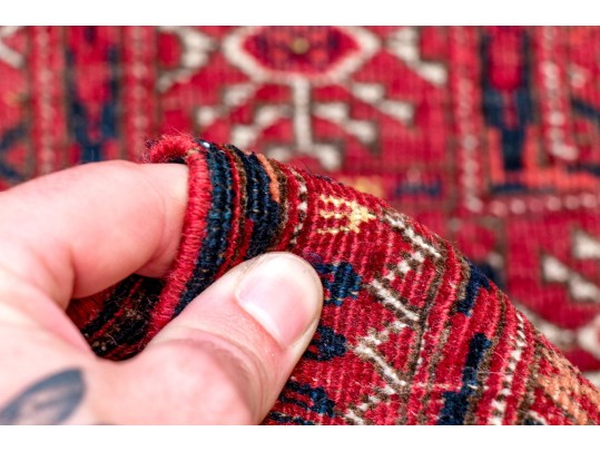 Hand-Knotted Wool Accent Mat, 3'-8 X 2'-4