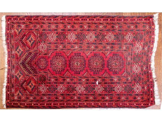 Hand-Knotted Wool Accent Mat, 3'-8 X 2'-4