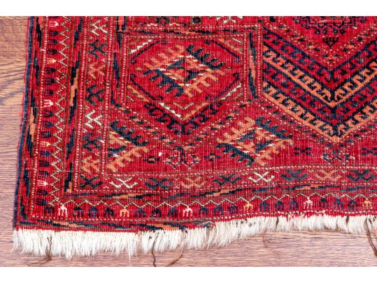 Hand-Knotted Wool Accent Mat, 3'-8 X 2'-4