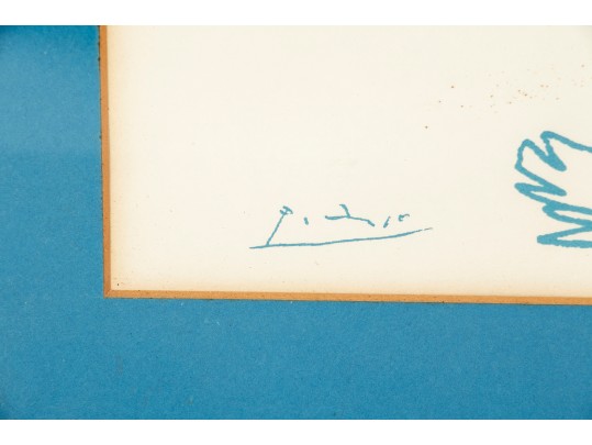 Picasso 1967 Limited Edition Lithograph, Flute Player And Female Nude For Restoration