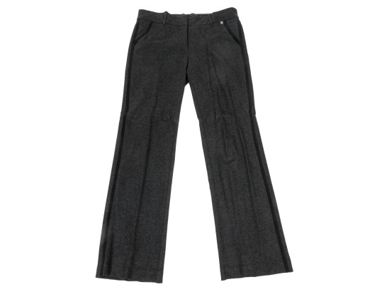 Trina Turk Charcoal Grey Knit Style Pantsuit, Size 8