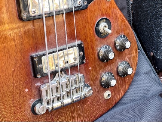 Gibson Electric Bass With Two Amps