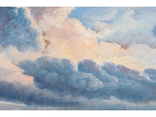 Landscape With Cloudy Sky, Framed Print