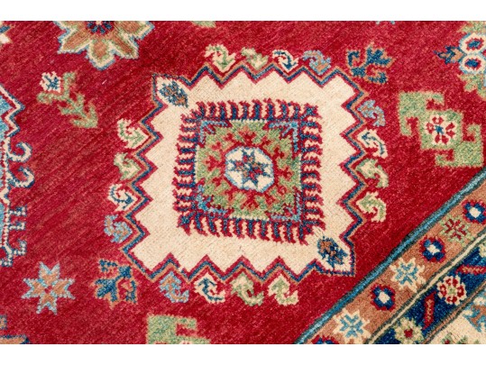 Soft Hand Knotted Wool Pakistan Kayak Area Capet, 7' X 4'-10
