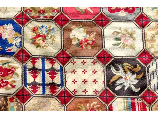 Needlepoint Wool Accent Carpet, 5'-6