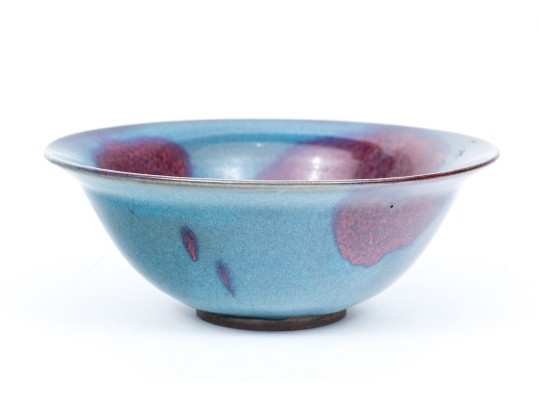 Chinese Jun Yao Glazed Ceramic Bowl, 20th C. 