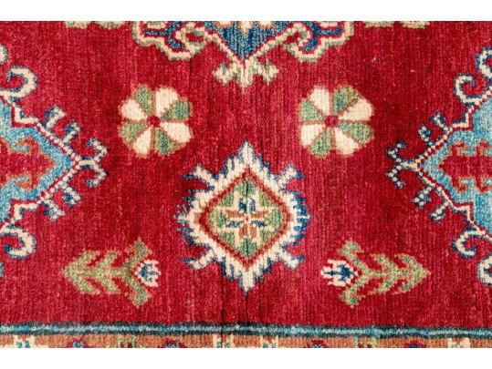 Soft Hand Knotted Wool Pakistan Kayak Area Capet, 7' X 4'-10