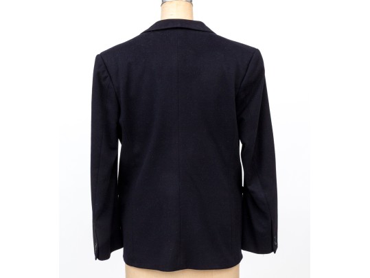 Ermengildo Zegna Navy Blue Double Breasted Blazer, Size 44