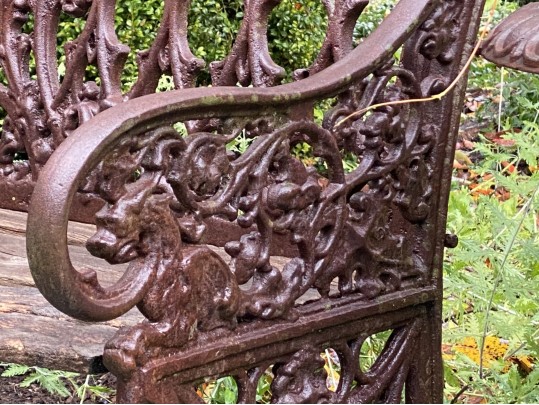 Cast Iron Neoclassical Settee