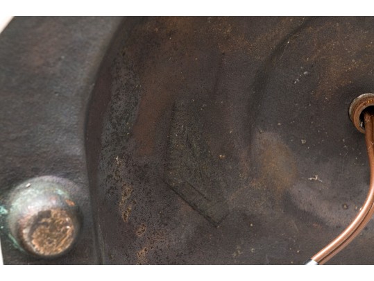 Vintage Brass Floor Lamp, Signed Bradley And Hubbard