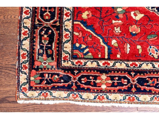 Hand-Knotted Wool Carpet, 6'-5