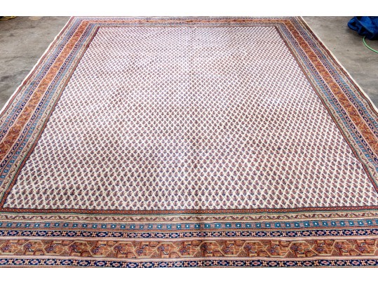 Fine Hand-knotted Indian Wool Carpet, 11'-5