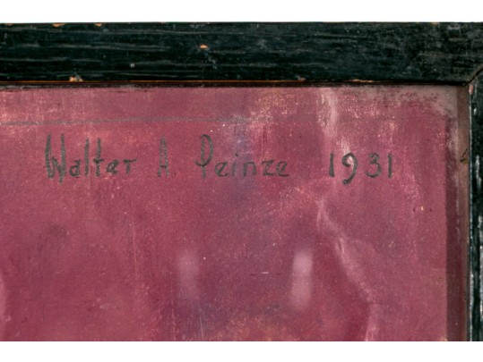 WA. Peinze (American, 1898-1966) Gouache On Paper, Floral Still Life, 1931