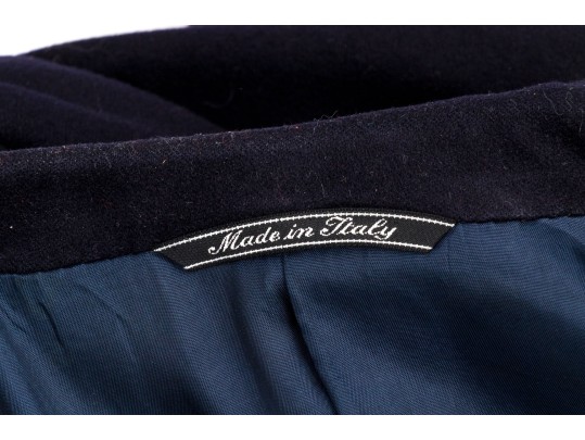 Ermengildo Zegna Navy Blue Double Breasted Blazer, Size 44