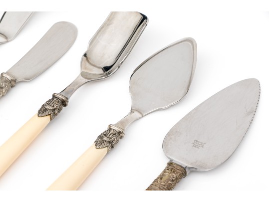Assembled Collection Of Italian And English Serving Utensils