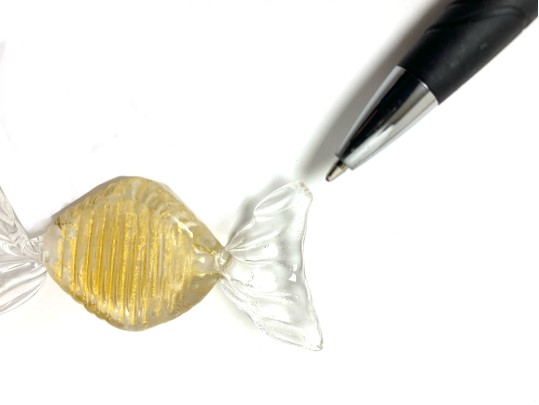 Classic Mid Century Murano Glass Candy With Annie Glass Plate