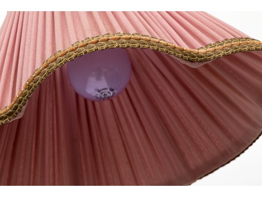 Vintage Brass Floor Lamp, Signed Bradley And Hubbard