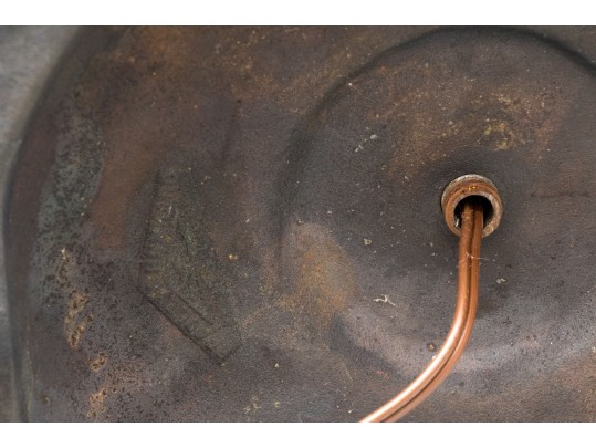 Vintage Brass Floor Lamp, Signed Bradley And Hubbard