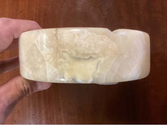 Mid Century Polished  Onyx Ashtray