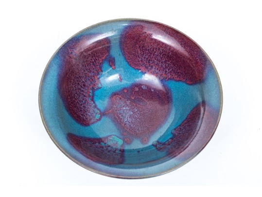 Chinese Jun Yao Glazed Ceramic Bowl, 20th C. 