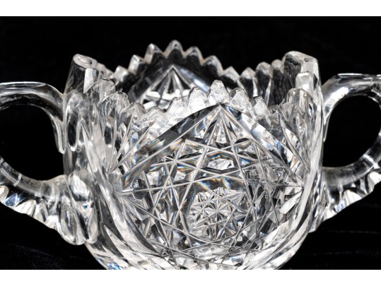 Group Of Six Vintage Cut Crystal Table Wares