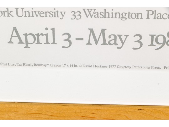 David Hockney Grey Art Gallery And Study Center Poster Print