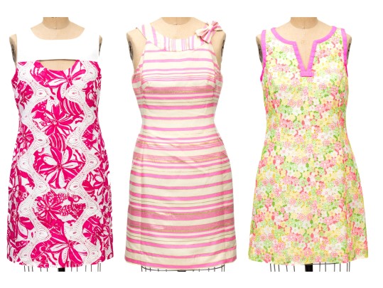 Collection Of Three Lily Pulitzer Sleeveless Sheath Dresses, Size 8