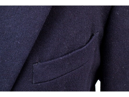 Ermengildo Zegna Navy Blue Double Breasted Blazer, Size 44