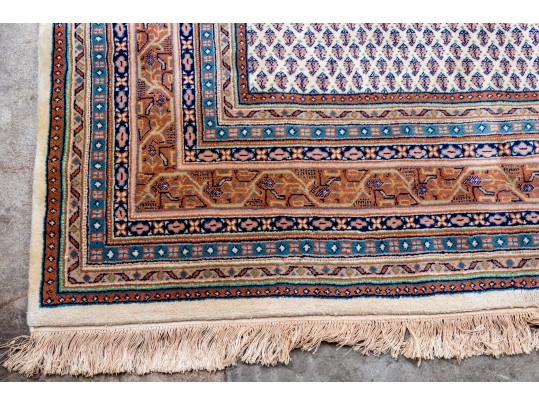 Fine Hand-knotted Indian Wool Carpet, 11'-5
