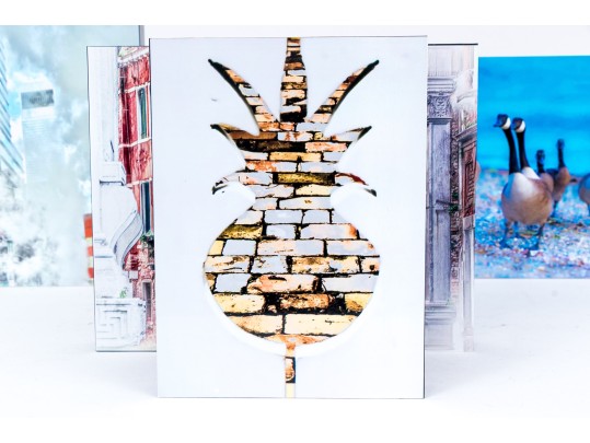 Michael Chait (American, Westport CT, 20th-21st C.) Four Varied Mounted Color Photographs