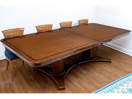 Nancy Corzine Stunning Twin Pedestal Dining Table