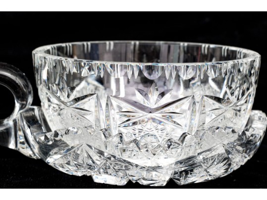 Group Of Six Vintage Cut Crystal Table Wares