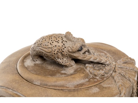 Chinese Signed Yixing Pottery Teapot With Lid