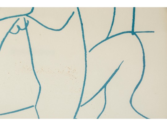 Picasso 1967 Limited Edition Lithograph, Flute Player And Female Nude For Restoration