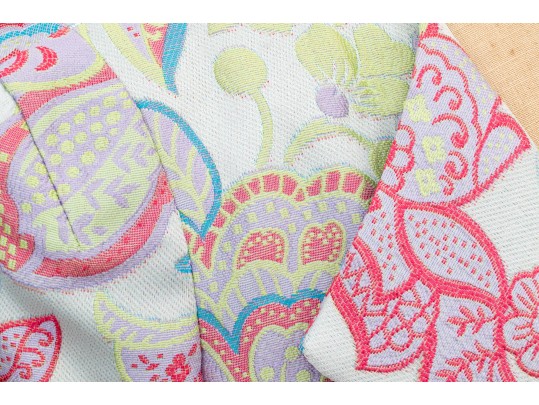 Armani Collection Striking Multi Color Floral Brocade Short Blazer, Size 10