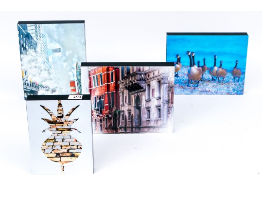 Michael Chait (American, Westport CT, 20th-21st C.) Four Varied Mounted Color Photographs