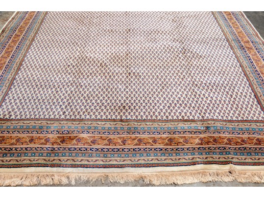 Fine Hand-knotted Indian Wool Carpet, 11'-5