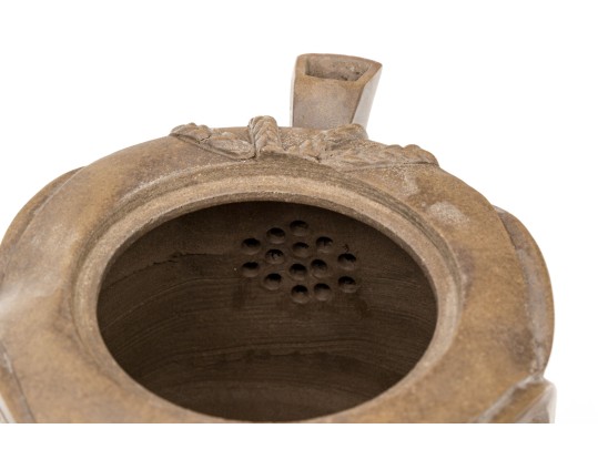 Chinese Signed Yixing Pottery Teapot With Lid