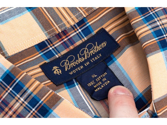 Collection Of Assorted Brooks Brothers Dress Shirts, All Size XL