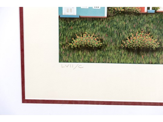 T. Jeremenko Ltd. Ed. Serigraph, Rural Town, With Pencil Remarque