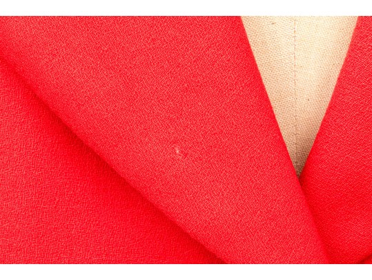 Escada By Margaretha Ley Striking Vintage Red And Black Button Front Blazer, Size 33